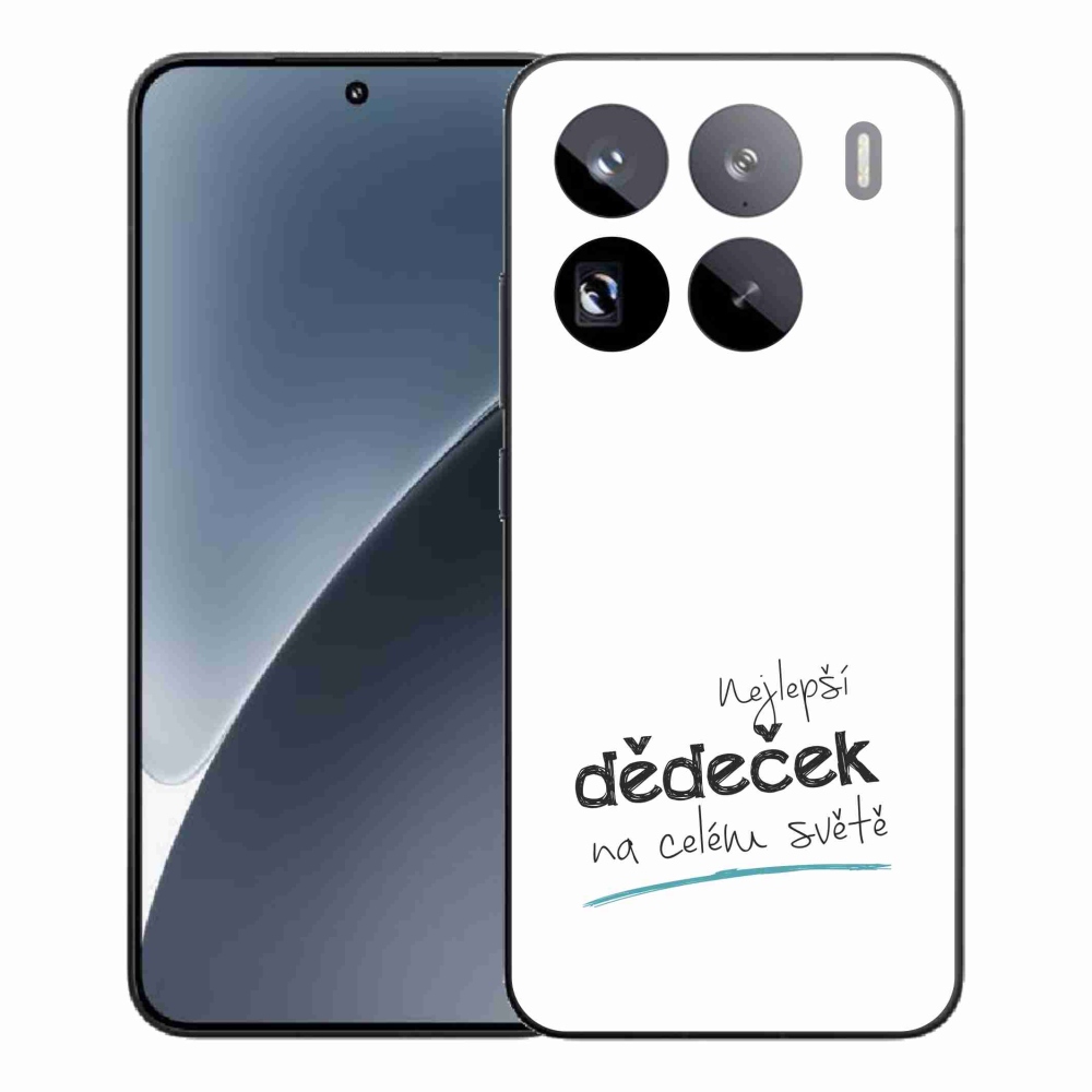 Gelový kryt mmCase na Xiaomi 15 Pro - nejlepší dědeček 3 bílé pozadí