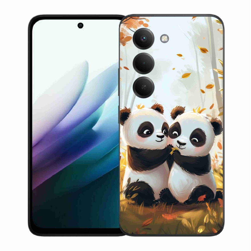 Gelový kryt mmCase na Xiaomi Redmi 15 4G/5G (171mm) - pandy
