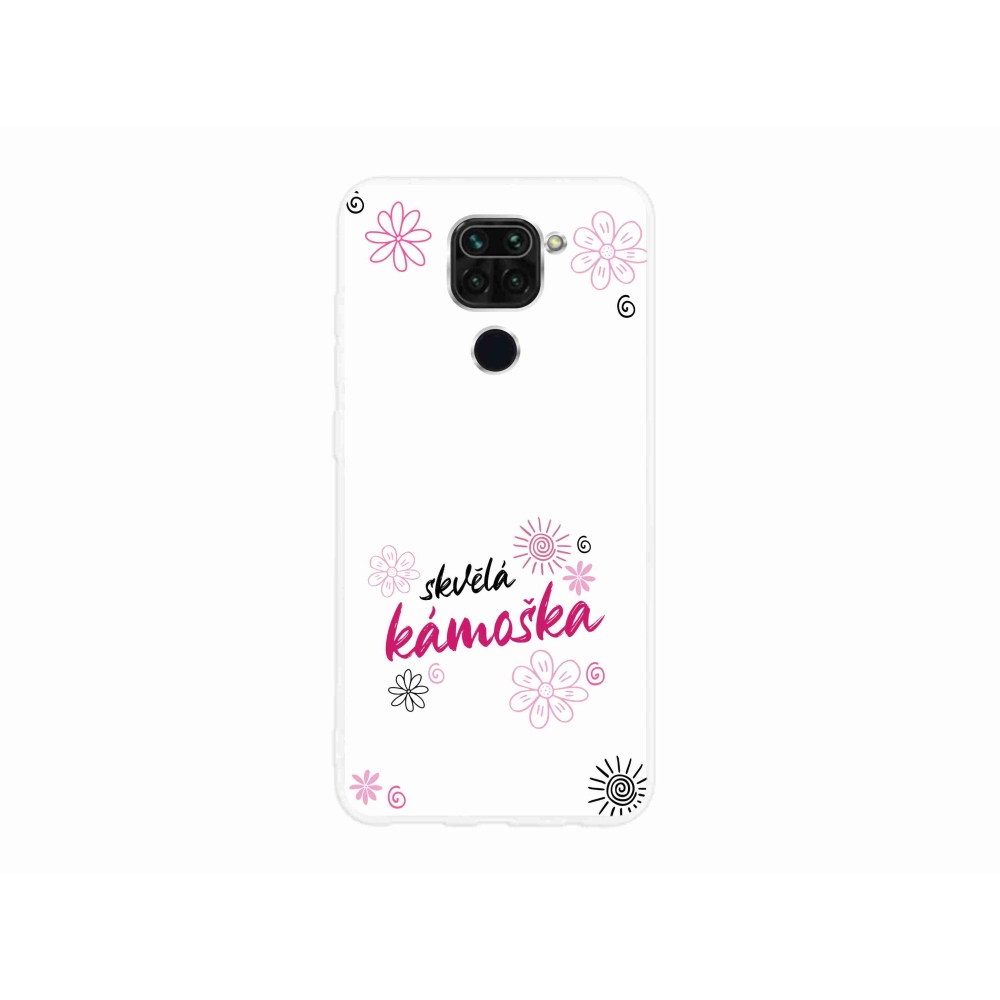 Gelový kryt mmCase na Xiaomi Redmi Note 9 - skvělá kámoška bílé pozadí