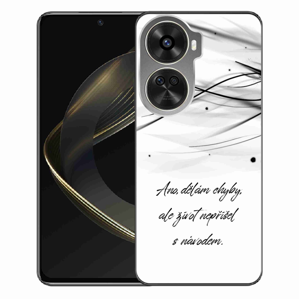 Gelový kryt mmCase na Huawei Nova 12 SE - citát bílé pozadí