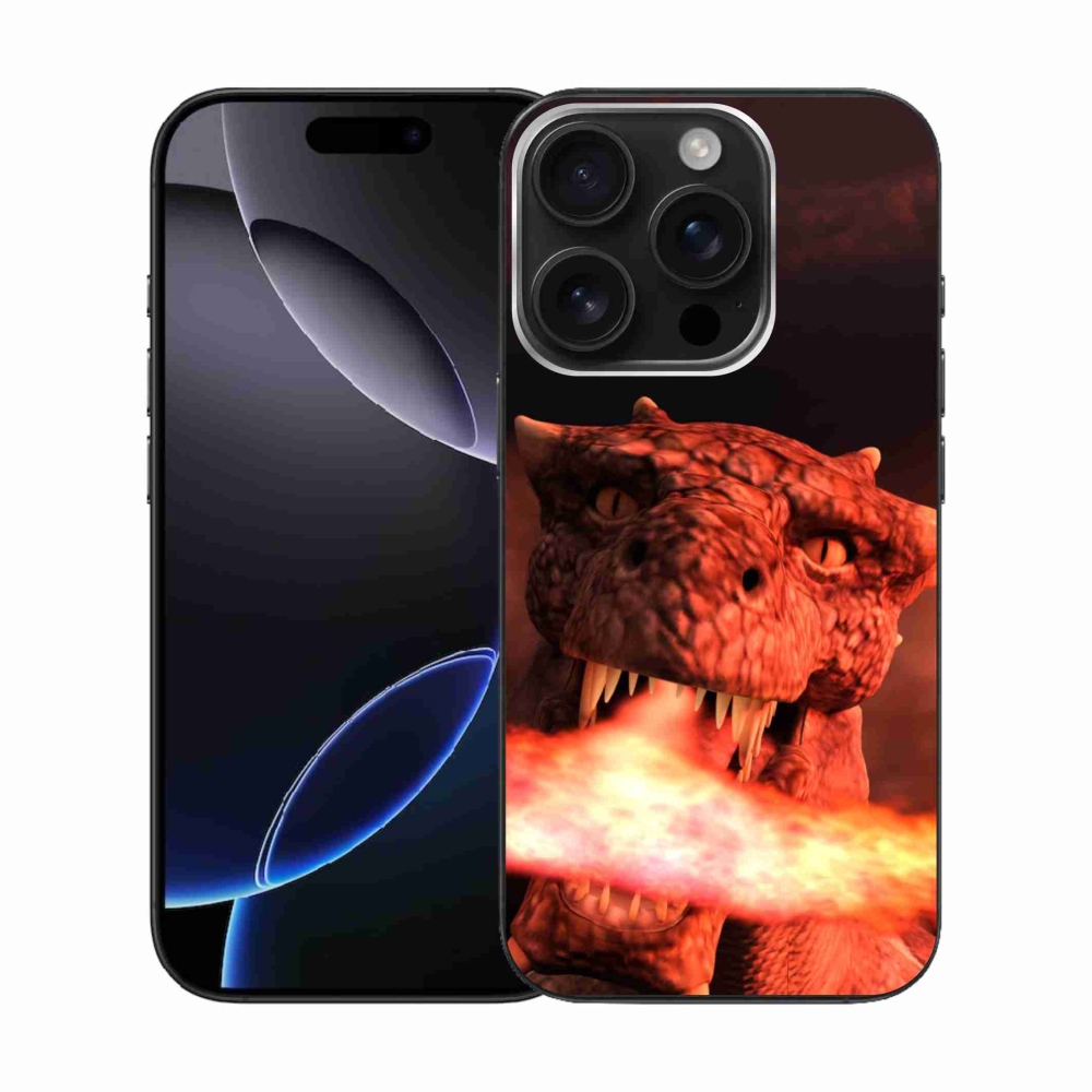 Gelový kryt mmCase na iPhone 16 Pro - drak