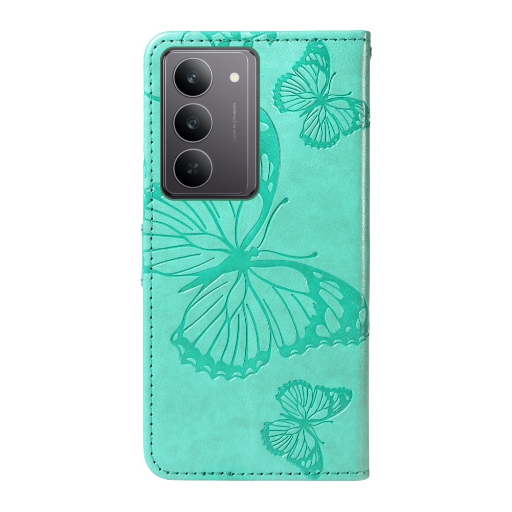 Big Butterfly knížkové pouzdro na Realme C75 - modrozelené