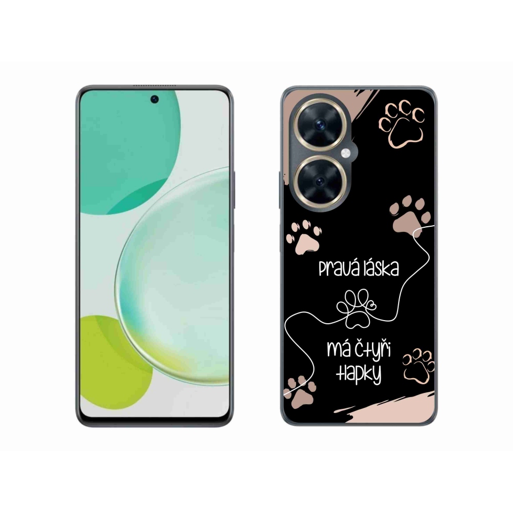 Gelový kryt mmCase na Huawei Nova 11i - psí motiv 1 černé pozadí