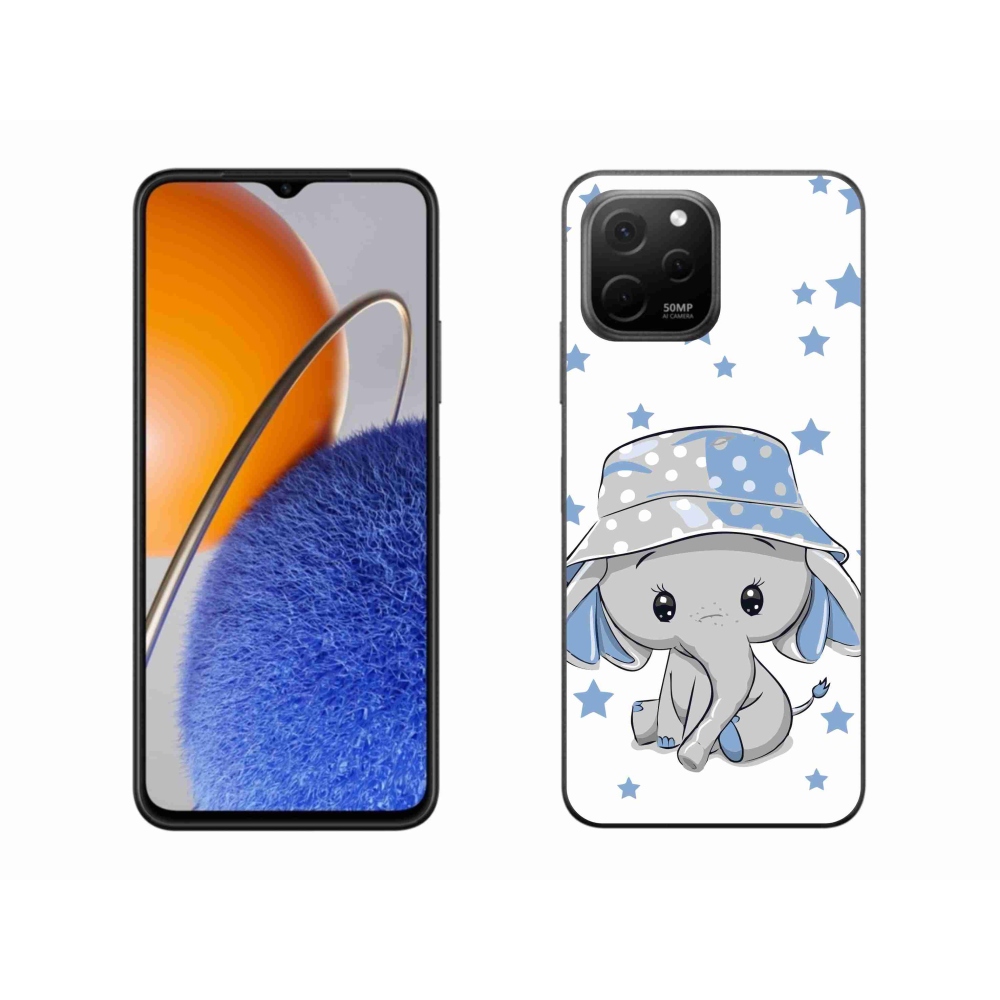Gelový kryt mmCase na Huawei Nova Y61 - modrý slon