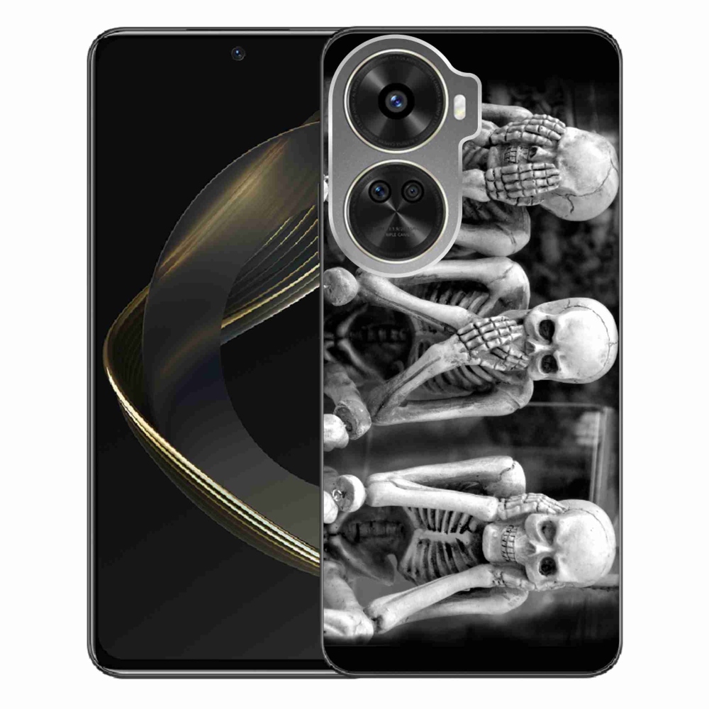 Gelový kryt mmCase na Huawei Nova 12 SE - kostlivci