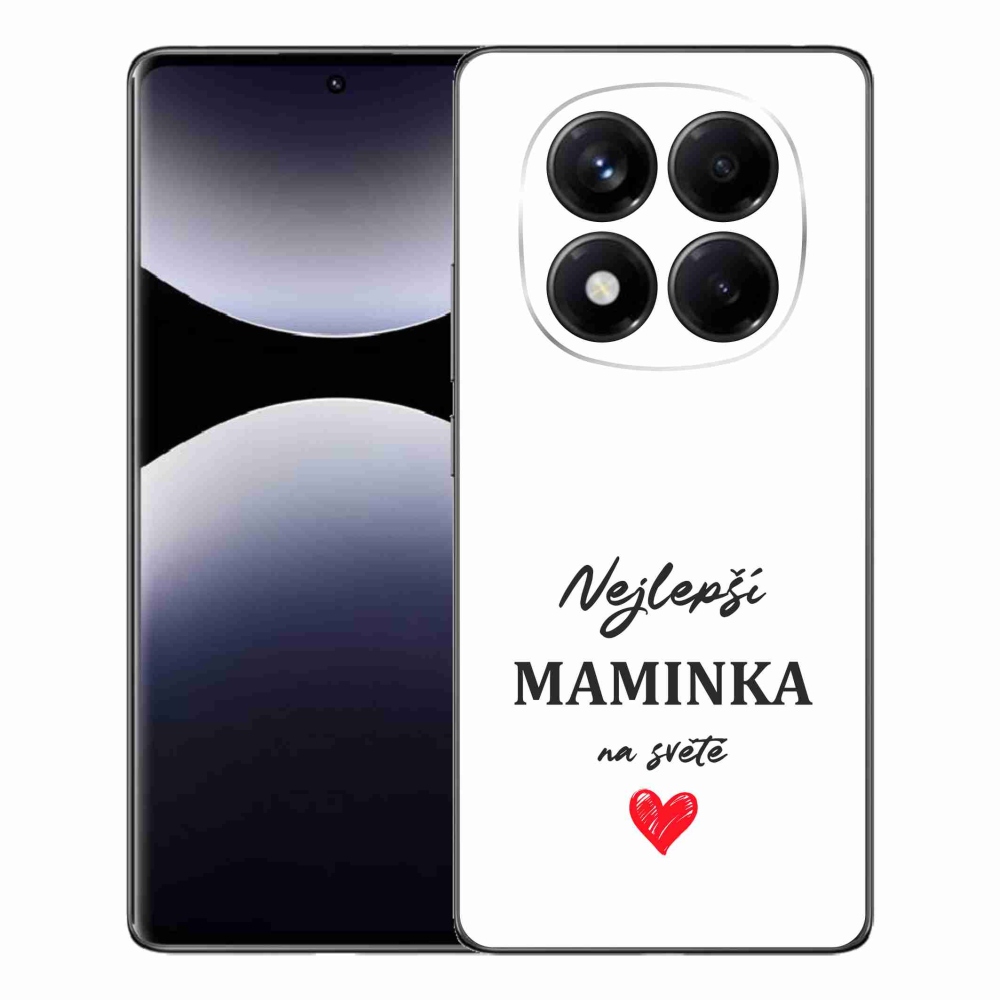 Gelový kryt mmCase na Xiaomi Redmi Note 14 Pro - nejlepší maminka 1 bílé pozadí