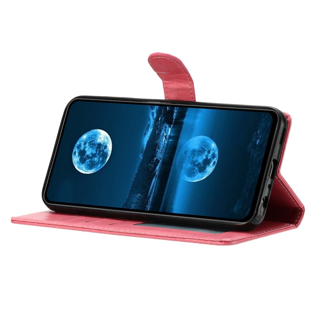 Clots knížkové pouzdro na Samsung Galaxy S25 - růžové