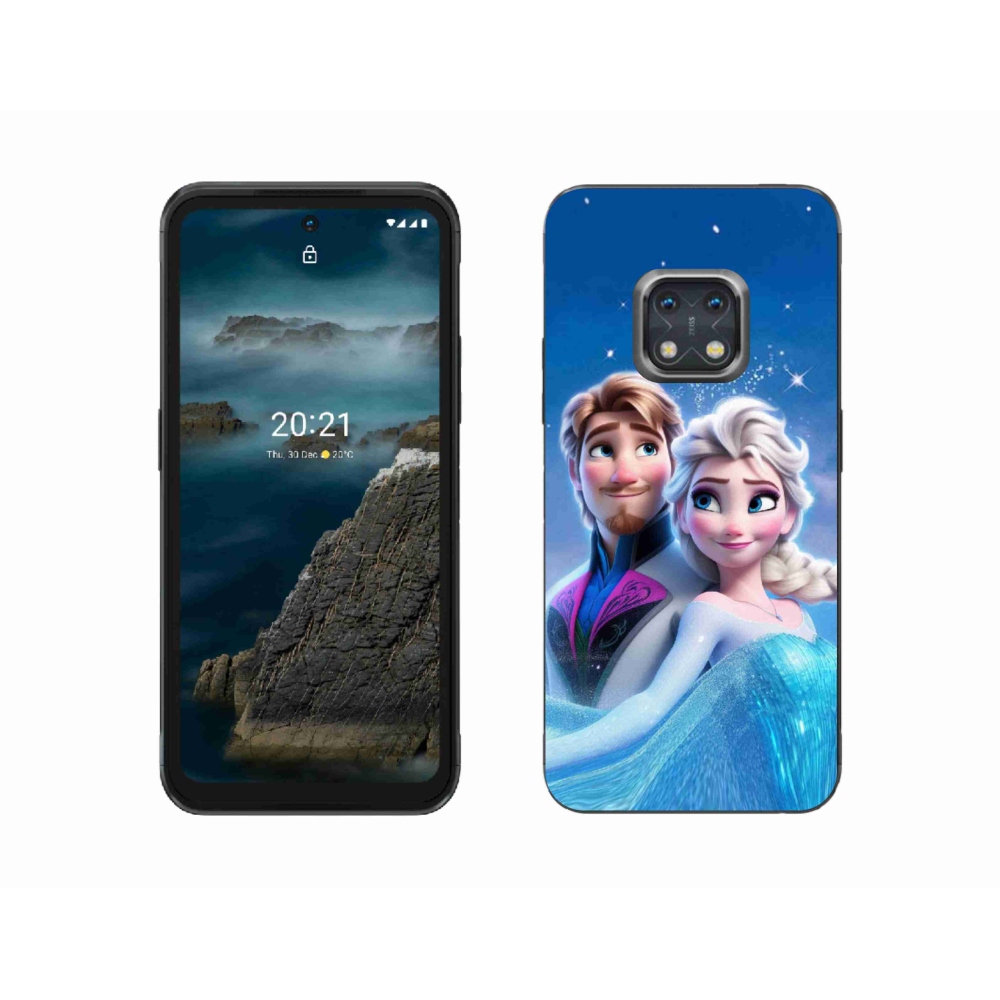Gelový kryt mmCase na Nokia XR20 - ledové království 1