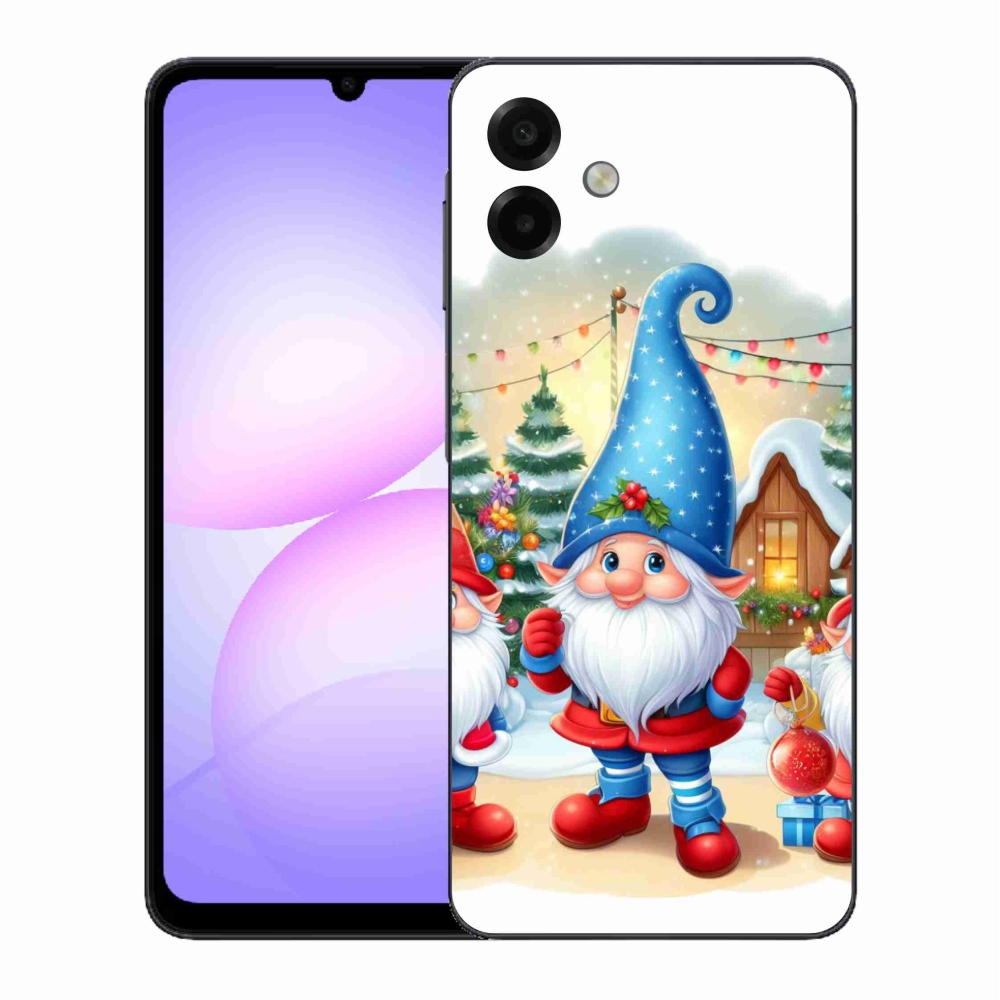 Gelový kryt mmCase na Samsung Galaxy A07 4G - vánoční skřítci