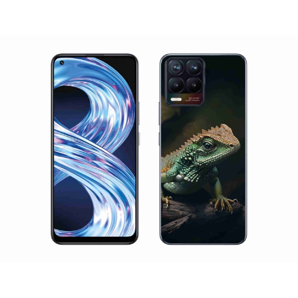 Gelový kryt mmCase na Realme 8 Pro - ještěr