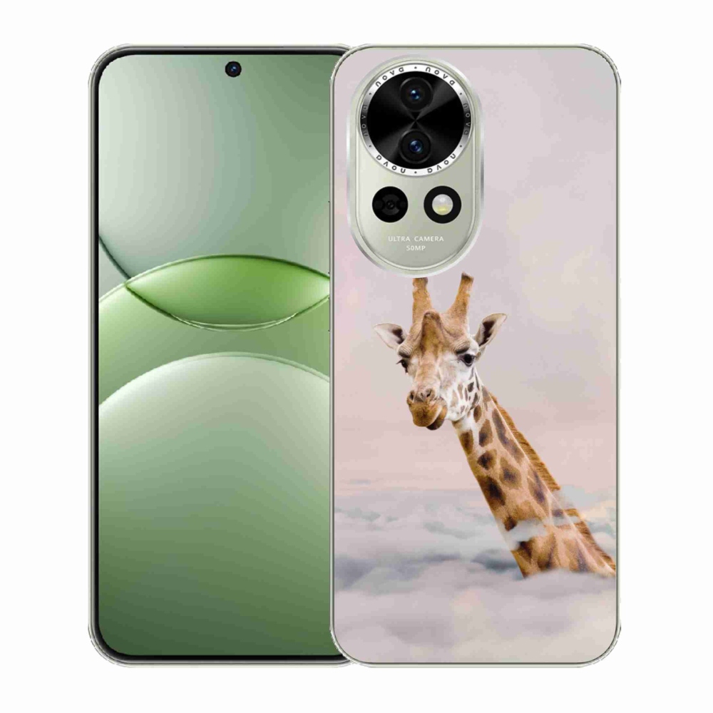 Gelový kryt mmCase na Huawei Nova 13 5G - žirafa v oblacích