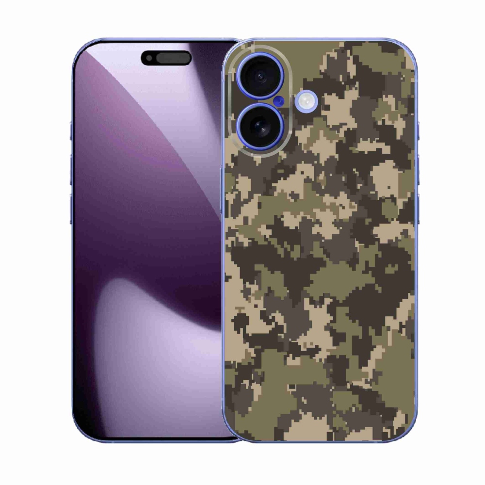Gelový kryt mmCase na iPhone 17 - maskáčový vzor 12