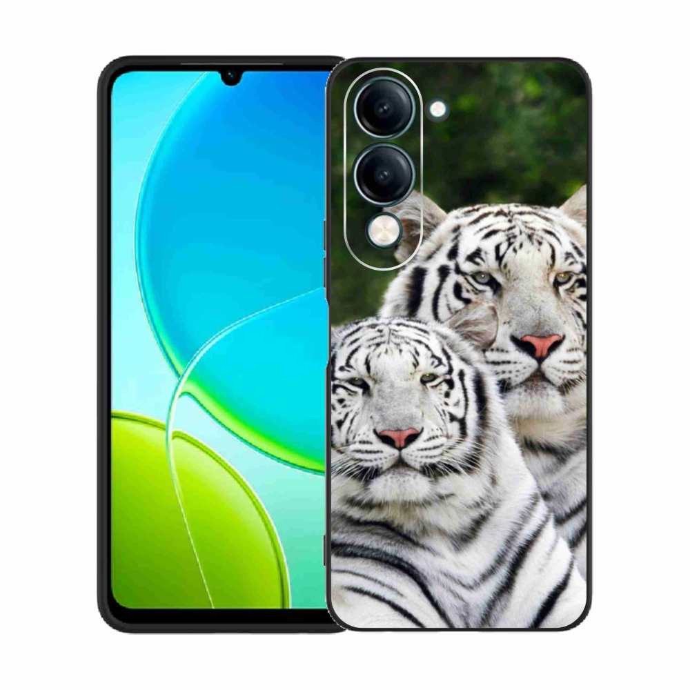 Gelový kryt mmCase na Vivo Y29s 5G - bílí tygři
