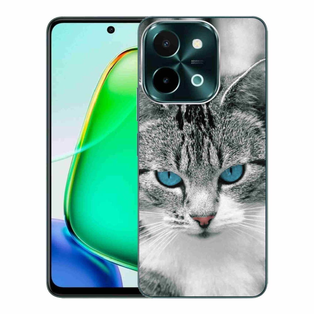 Gelový kryt mmCase na Vivo Y28 - kočičí pohled 1