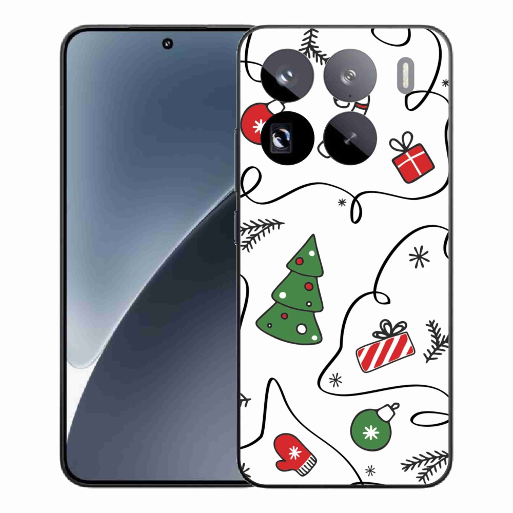 Gelový kryt mmCase na Xiaomi 15 Pro - vánoční motivy