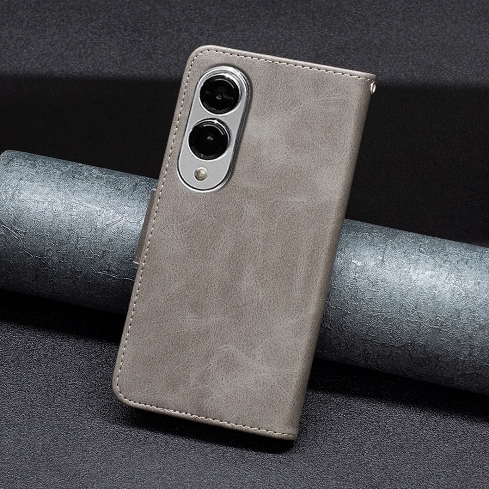 Case knížkové pouzdro na Samsung Galaxy S25 Edge - šedé