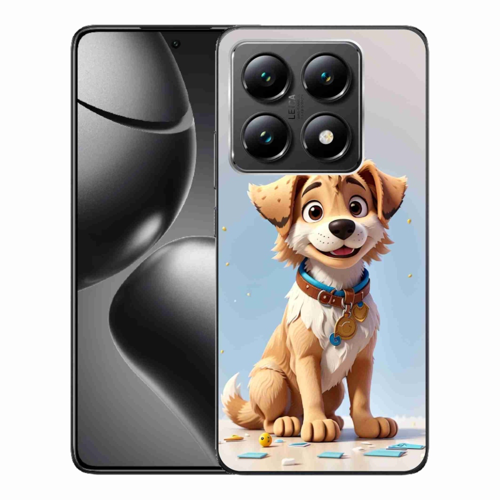 Gelový kryt mmCase na Xiaomi 14T - kreslené štěně