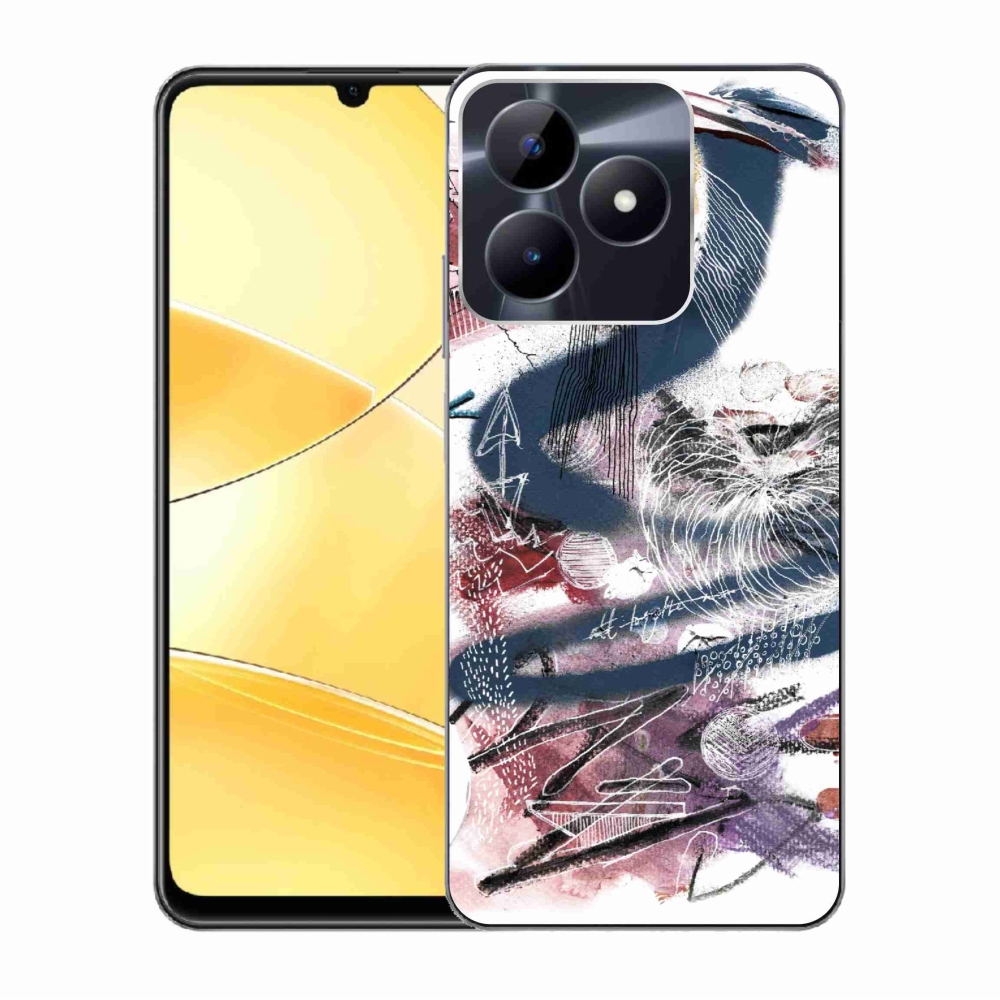 Gelový kryt mmCase na Realme C51/C53 - abstraktní motiv 28