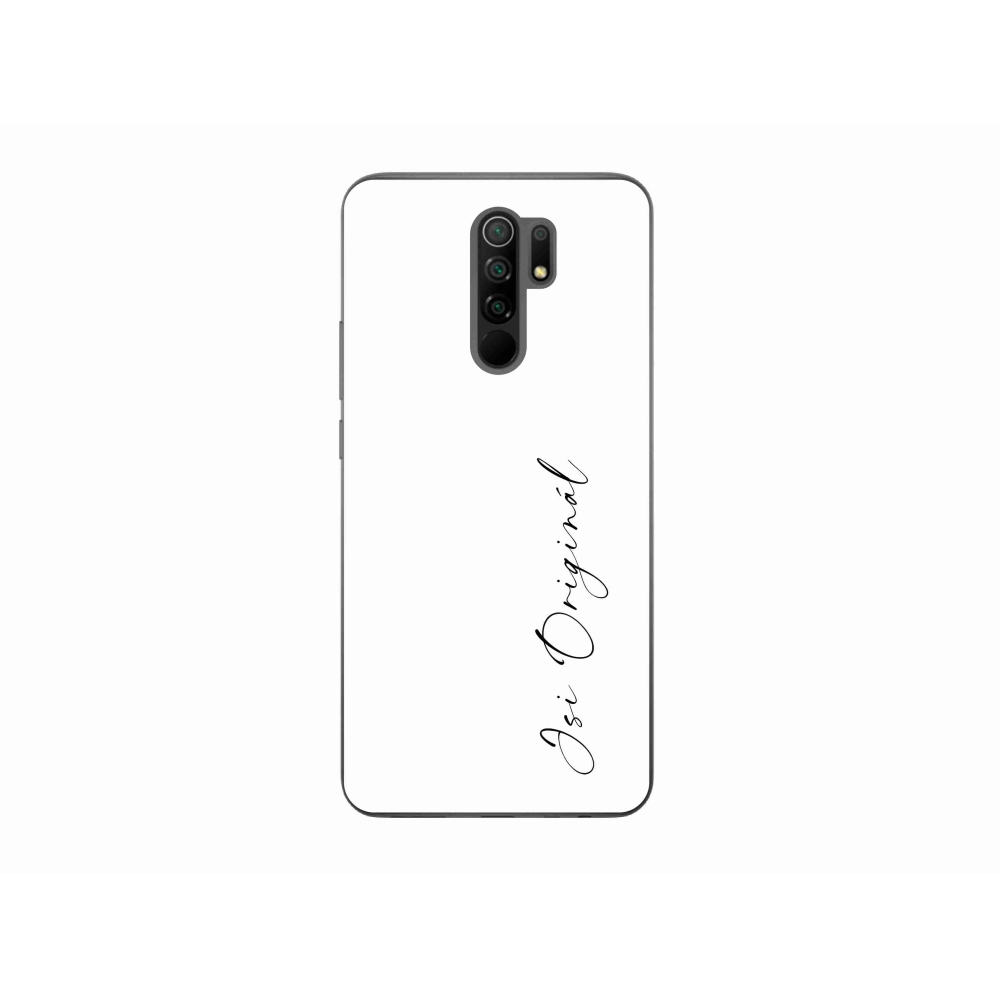 Gelový kryt mmCase na Xiaomi Redmi 9 - jsi originál bílé pozadí