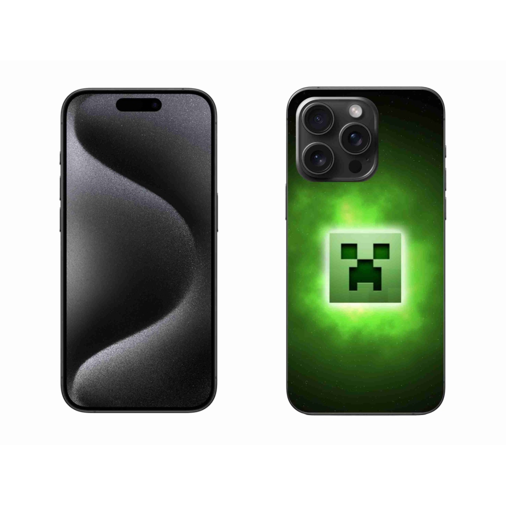 Gelový kryt mmCase na iPhone 15 Pro Max - minecraft