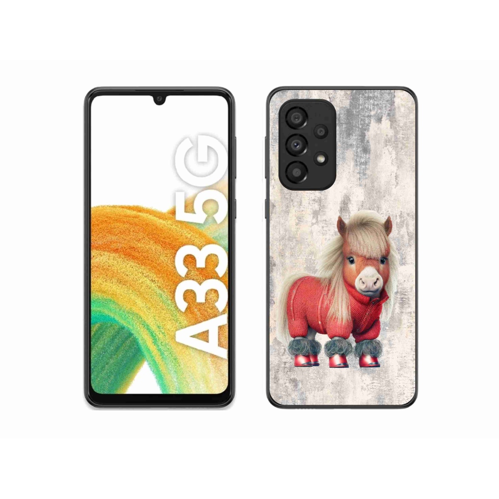 Gelový kryt mmCase na Samsung Galaxy A33 5G - poník ve svetru