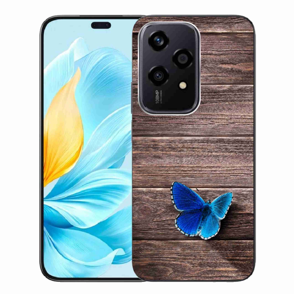 Gelový kryt mmCase na Honor 200 Lite 5G - modrý motýl 1