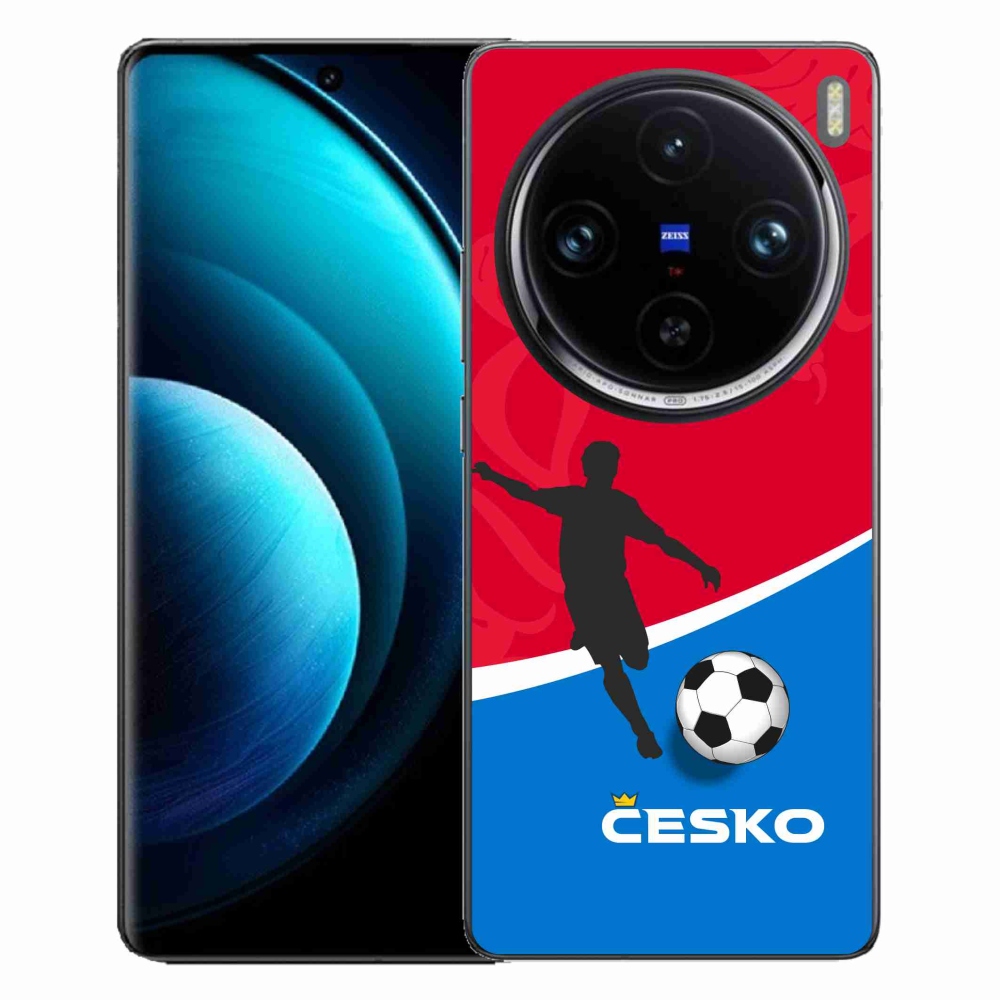 Gelový kryt mmCase na Vivo X100 Pro 5G - fotbal Česko