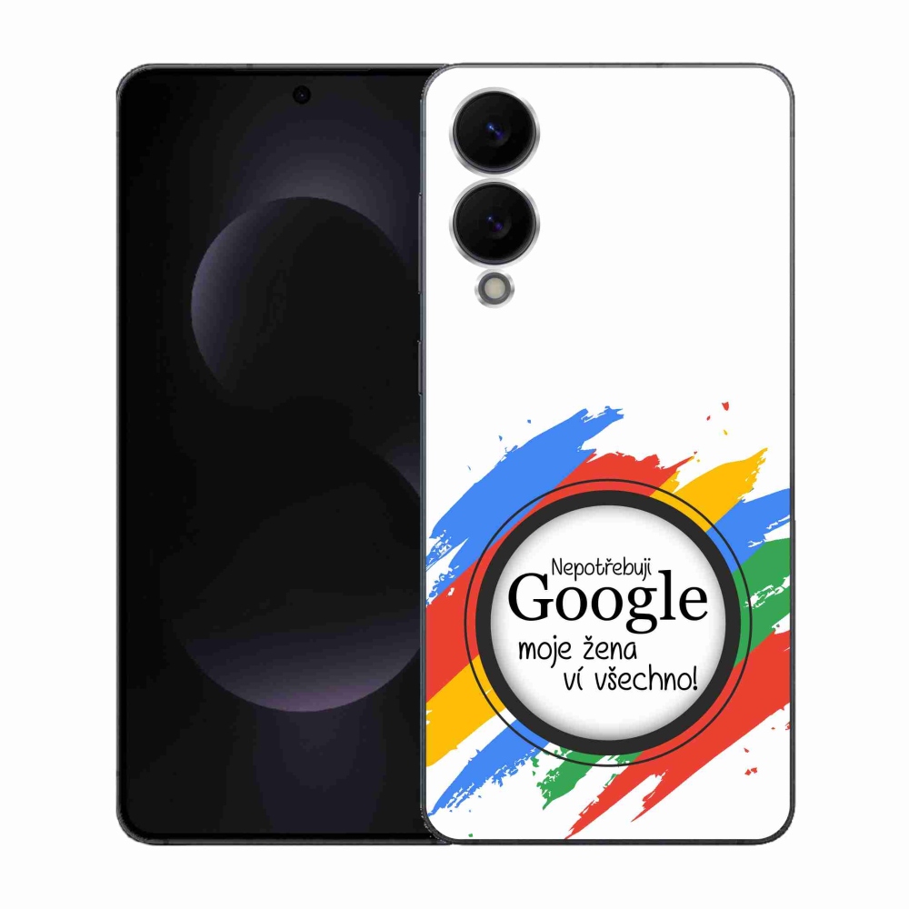 Gelový kryt mmCase na Samsung Galaxy S25 Edge - žena ví všechno bílé pozadí