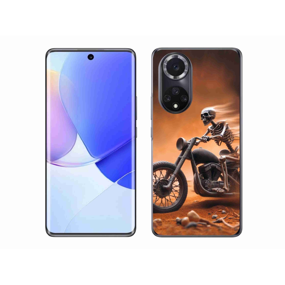 Gelový kryt mmCase na Honor 50 - kostra na motorce