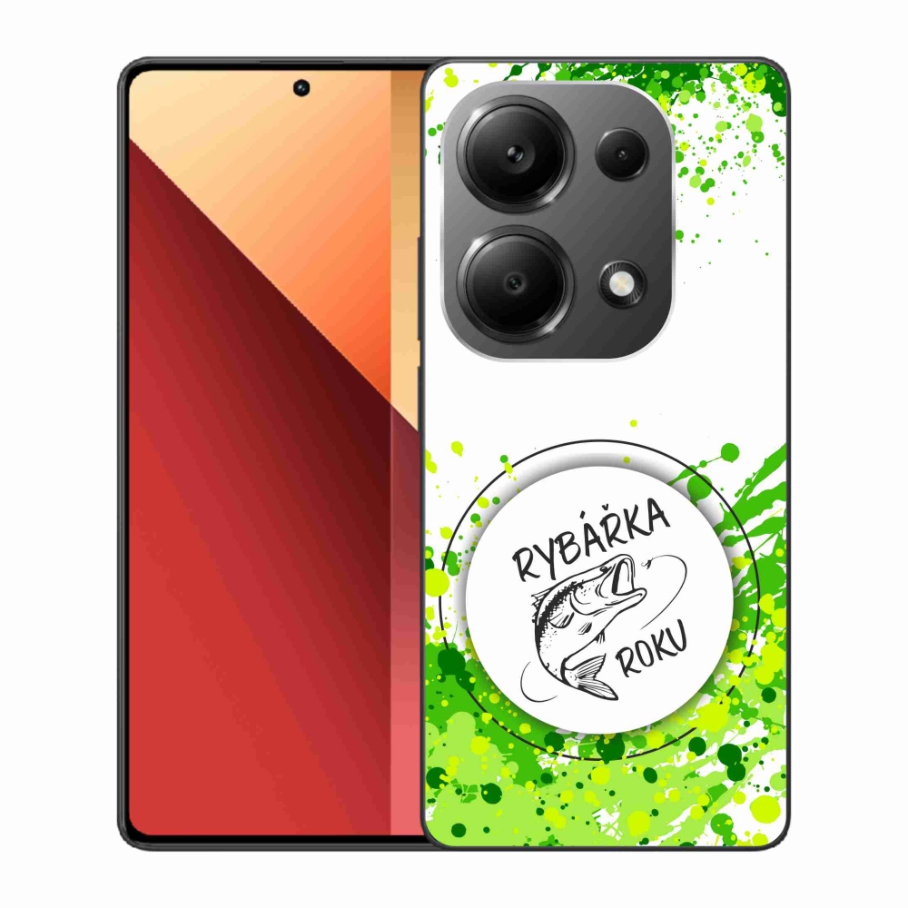 Gelový kryt mmCase na Xiaomi Redmi Note 13 Pro 4G/Poco M6 Pro  - rybářka roku bílé pozadí