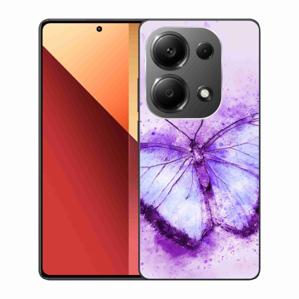 Gelový kryt mmCase na Xiaomi Redmi Note 13 Pro 4G/Poco M6 Pro - fialový motýl