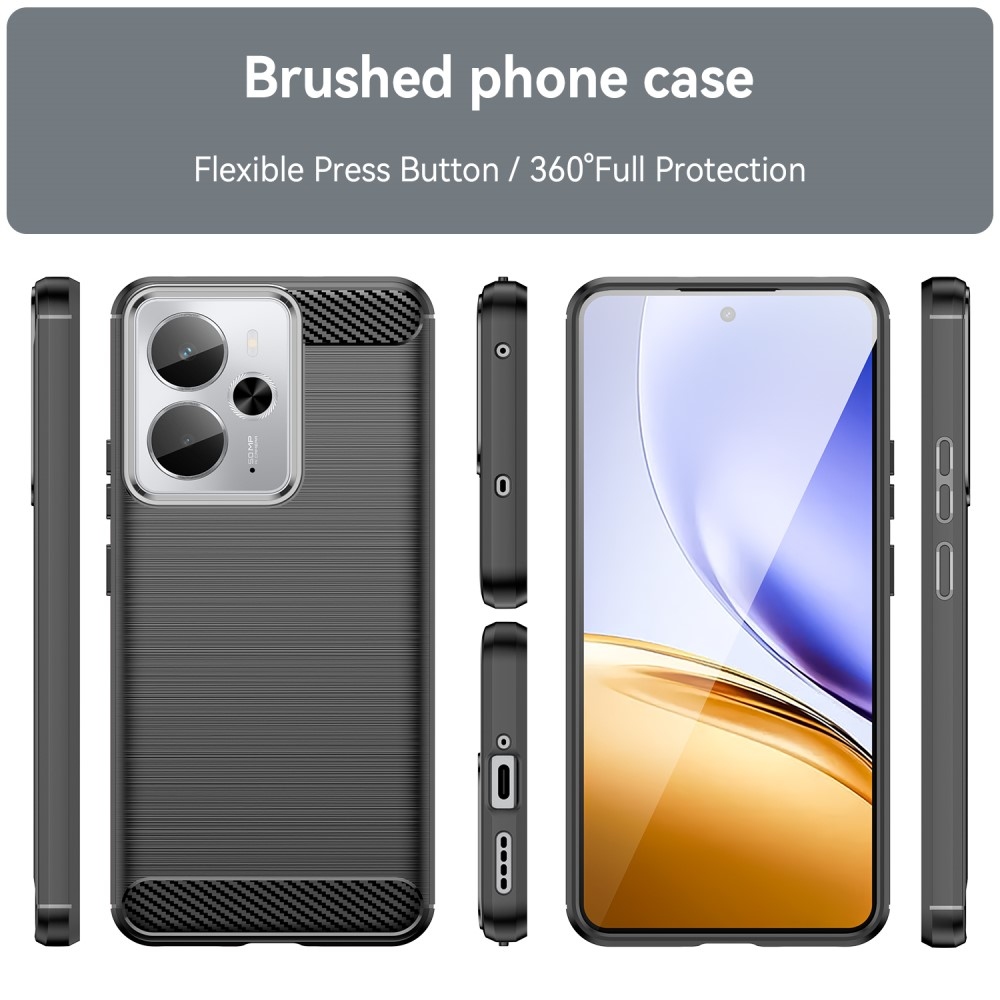 Carbon odolný gelový obal na Realme 14 5G/14T 5G - černý