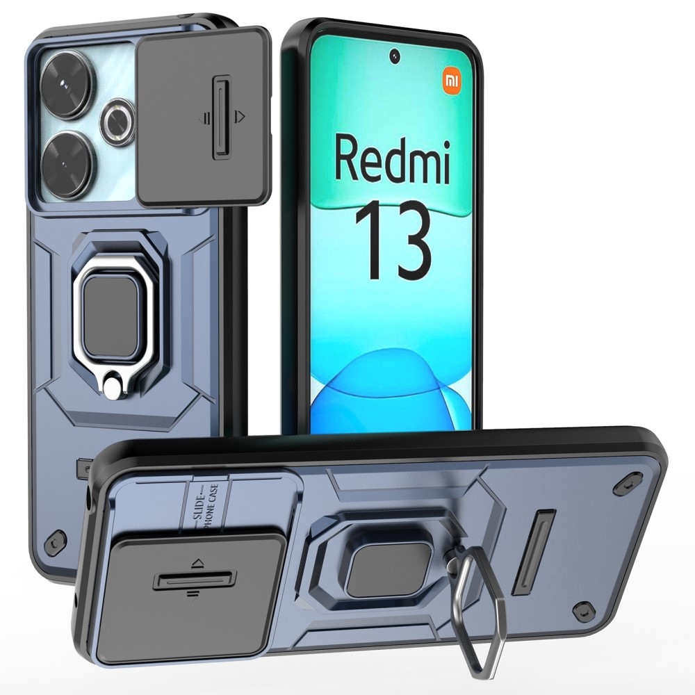 Lens odolný hybridní kryt na Xiaomi Redmi 13 4G/Poco M6 4G - modrý