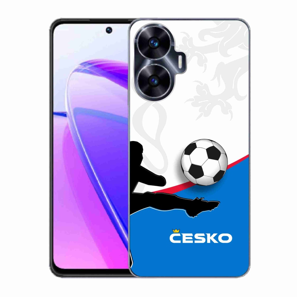 Gelový kryt mmCase na Realme C55 - fotbal Česko 3