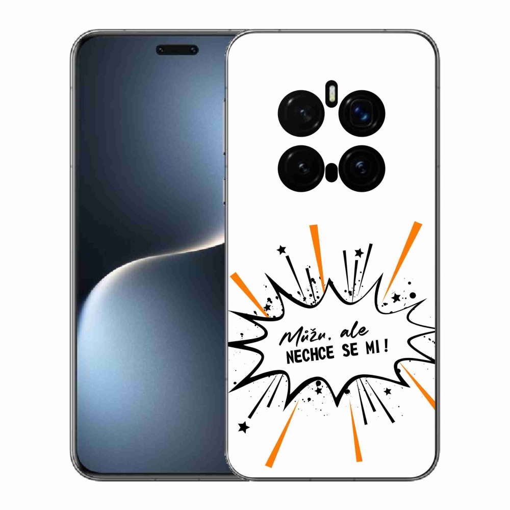 Gelový kryt mmCase na Honor Magic 7 Pro 5G - vtipný text 11 bílé pozadí