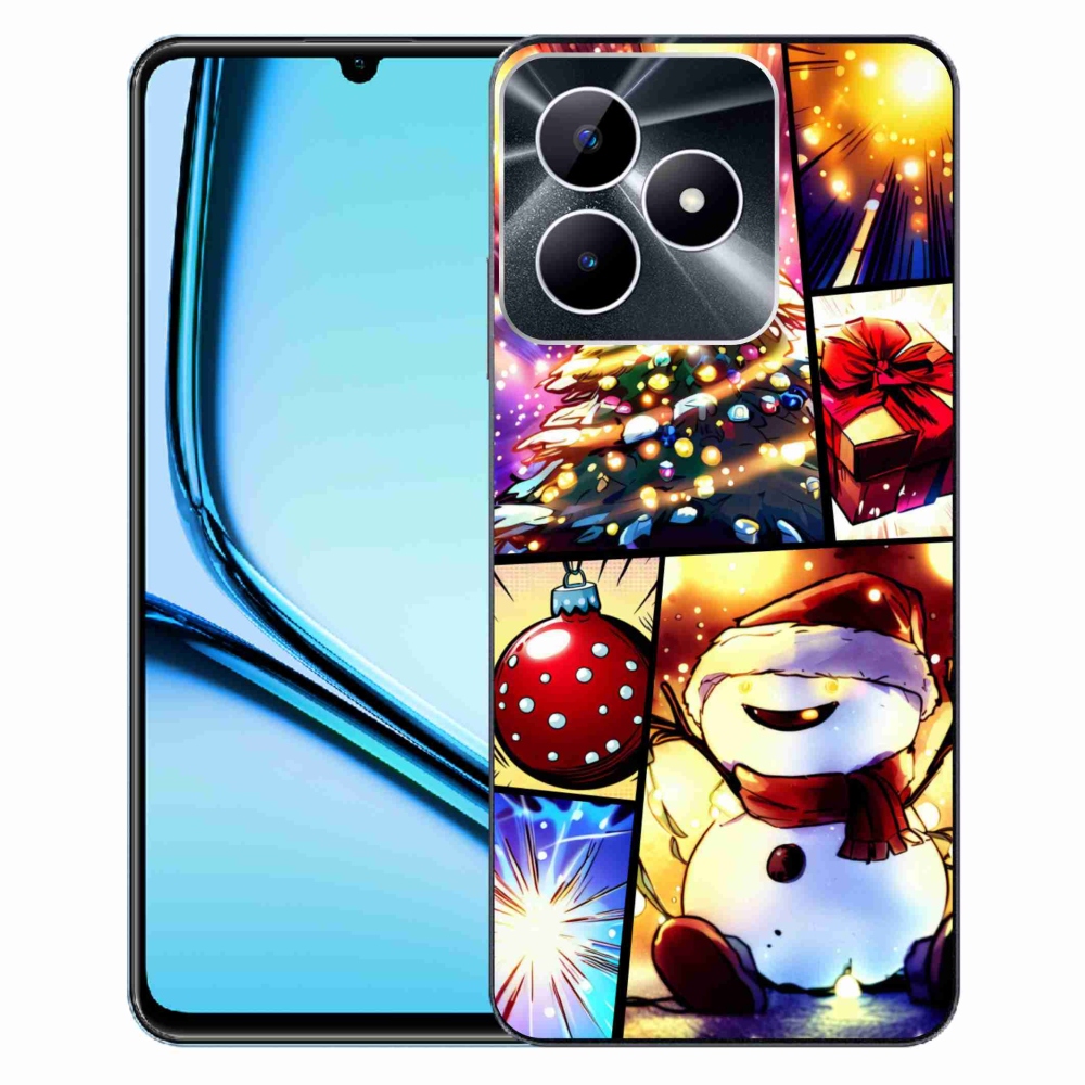 Gelový kryt mmCase na Realme Note 50 - vánoční motivy 1