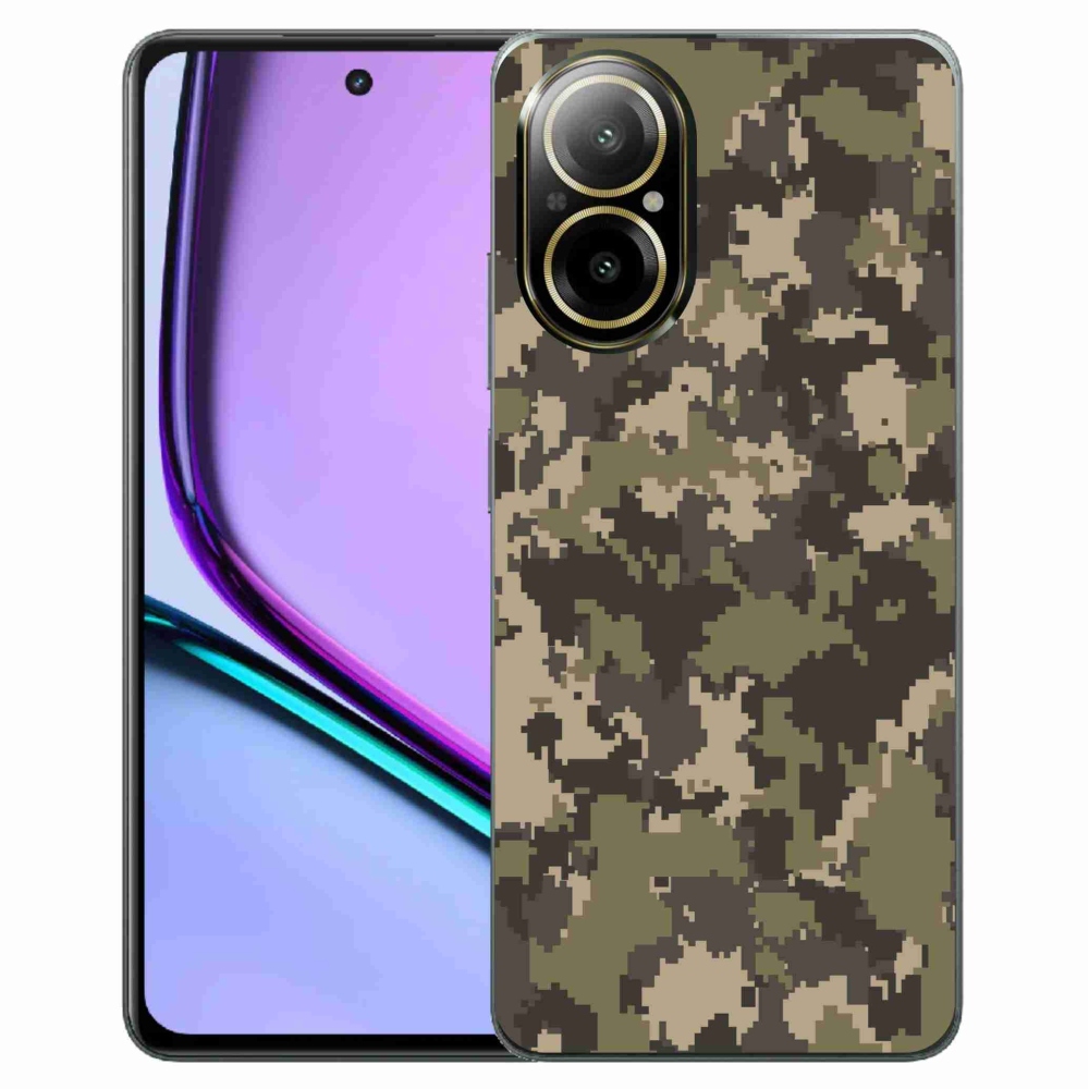 Gelový kryt mmCase na Realme C67 - maskáčový vzor 12