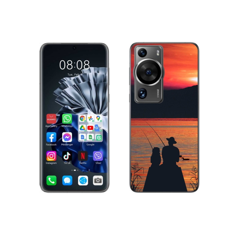 Gelový kryt mmCase na Huawei P60 Pro - rybaření 3