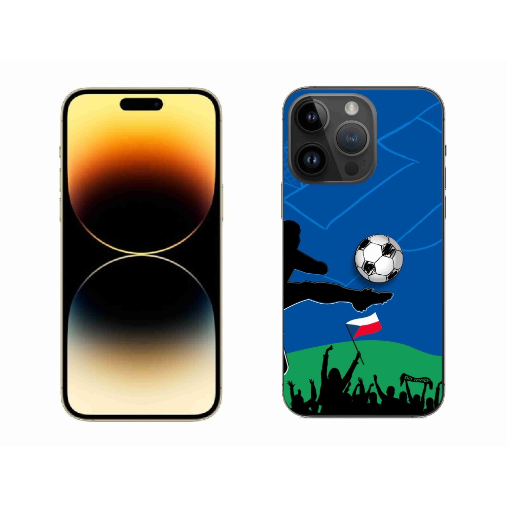 Gelový kryt mmCase na iPhone 14 Pro Max 6.7 - fanoušci fotbalu