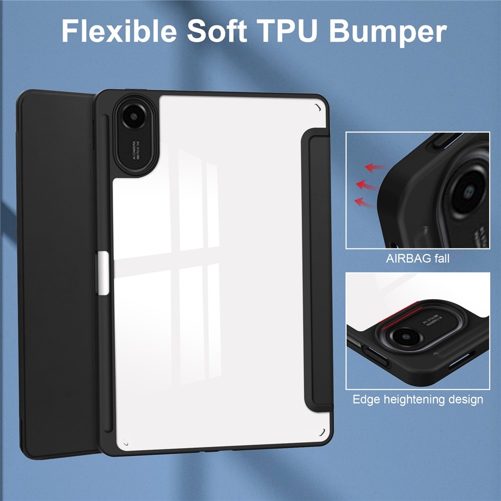 Case chytré zavírací pouzdro na tablet Xiaomi Redmi Pad 2 - černé