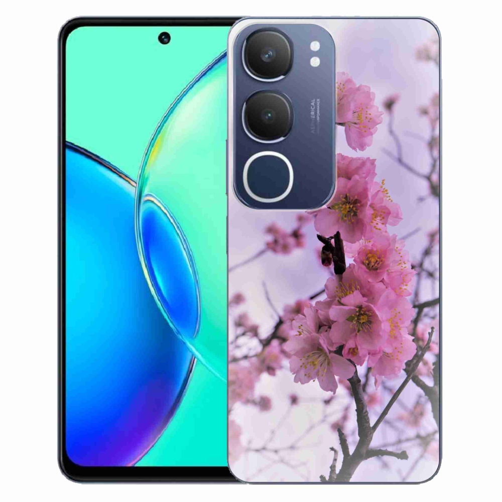Gelový kryt mmCase na Vivo Y19s - květiny 7