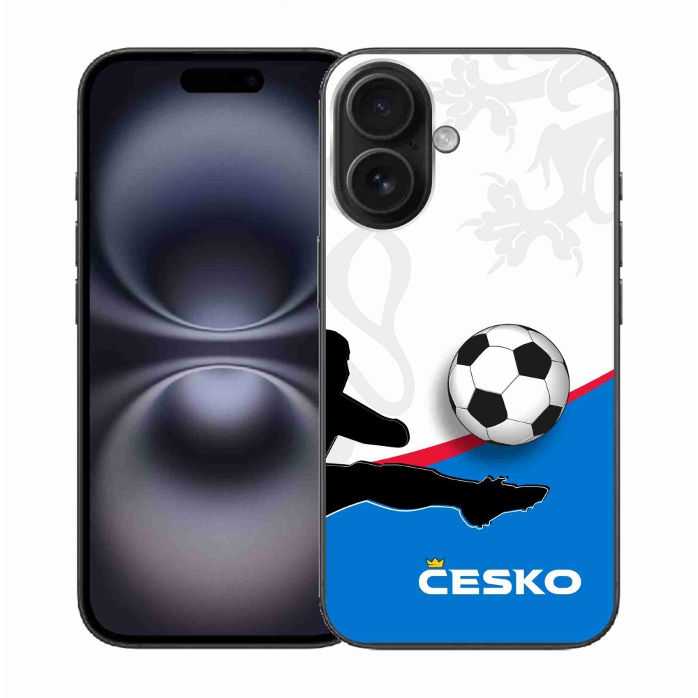 Gelový kryt mmCase na iPhone 16 - fotbal Česko 3