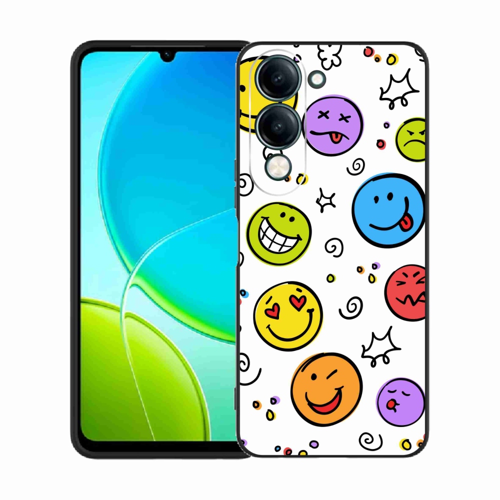Gelový kryt mmCase na Vivo Y29s 5G - smajlíci