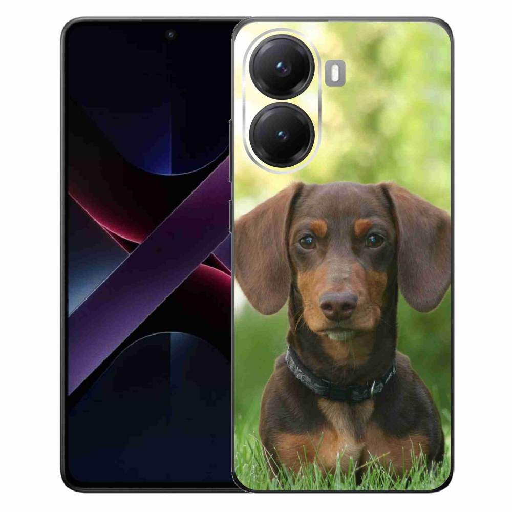 Gelový kryt mmCase na Xiaomi Poco X7 Pro 5G - hnědý jezevčík