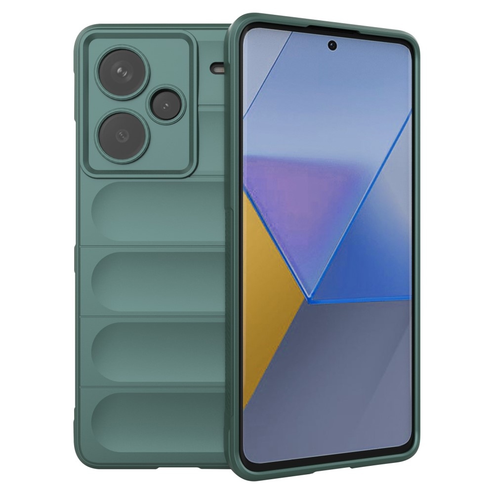 Rugg odolný gelový obal na Xiaomi Redmi Note 13 Pro+ 5G - zelený