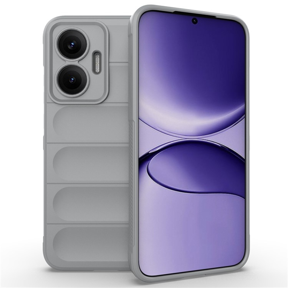 Rugg odolný gelový obal na Xiaomi Poco F7 5G - světlešedý
