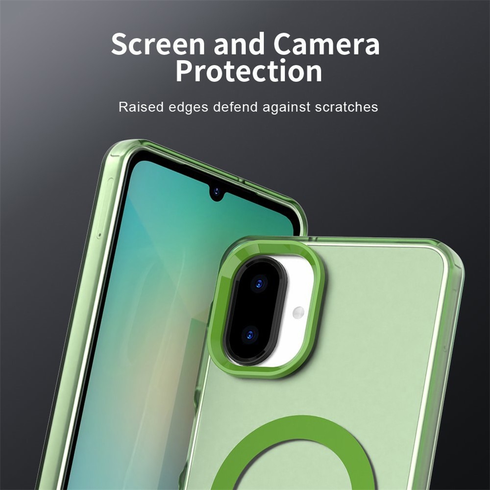 Candy gelový obal MagSafe pro Samsung Galaxy A07 4G - zelený