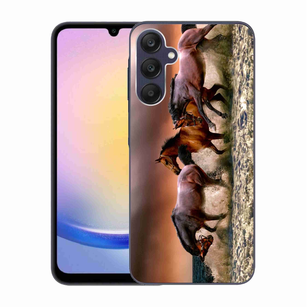 Gelový obal mmCase na Samsung Galaxy A25 5G - koně 1
