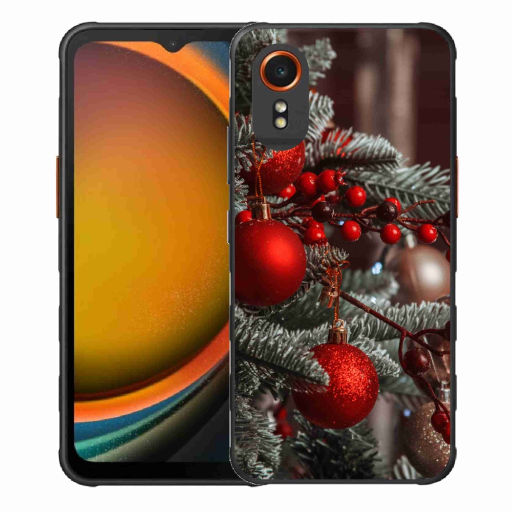 Gelový kryt mmCase na Samsung Galaxy Xcover 7 - vánoční ozdoby 2