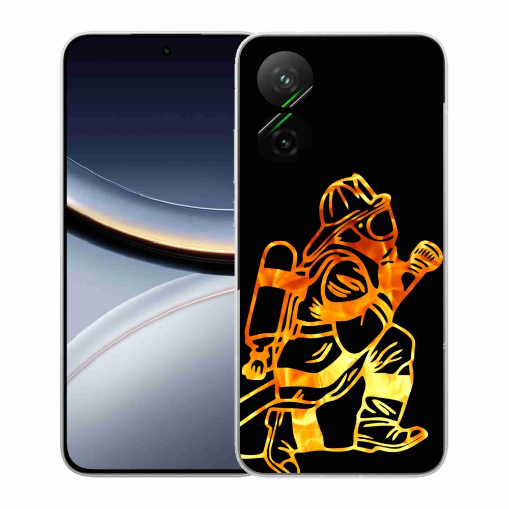 Gelový kryt mmCase na Xiaomi Poco F7 5G - hasič 1